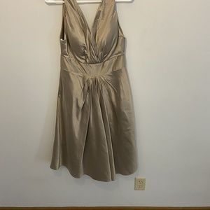 vintage Jim Hjelm Occasions Party Cocktail Dress Champagne Color Size 12